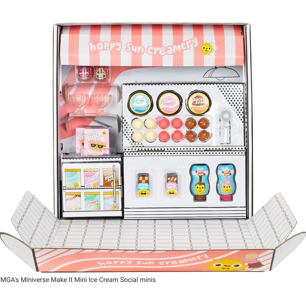 MGA's Miniverse Make It Mini Ice Cream Social Mini Collectibles